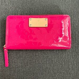Kate Spade Fuchsia Embossed Wallet